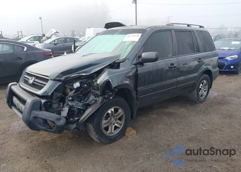 2004 Honda Pilot Ex-L from USA, damaged, VIN 2HKYF18524H516361
